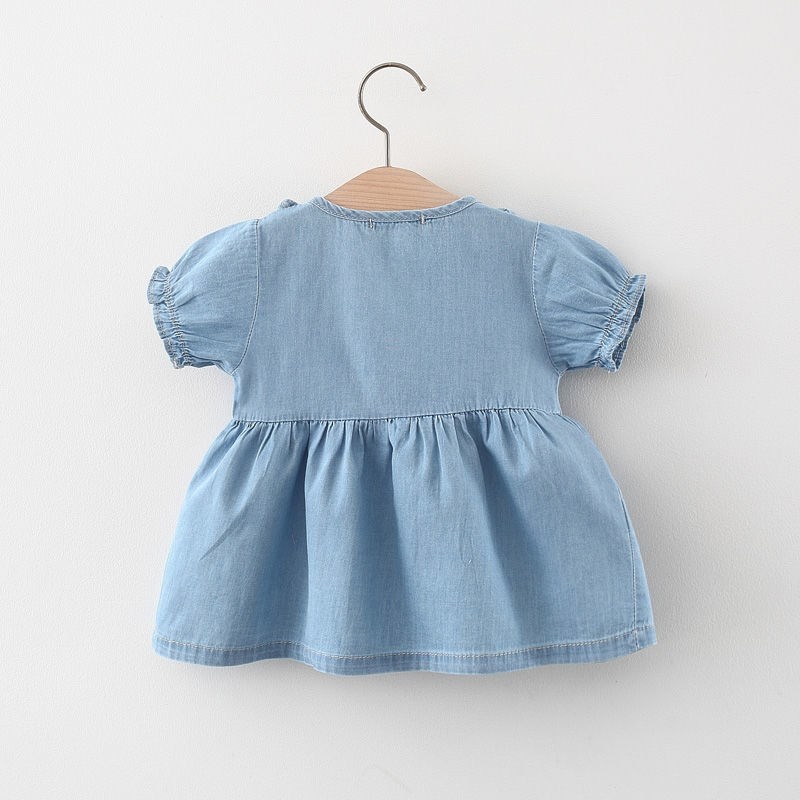 Váy bò ,đầm jean cho bé gái chất vải mềm thoáng mát hàng Quảng Châu cao cấp cho bé gái từ 1-4 tuổi .Cam baby store