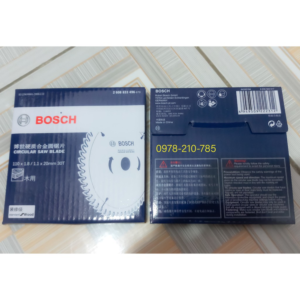 Lưỡi cưa gỗ Bosch 110mm 30 răng