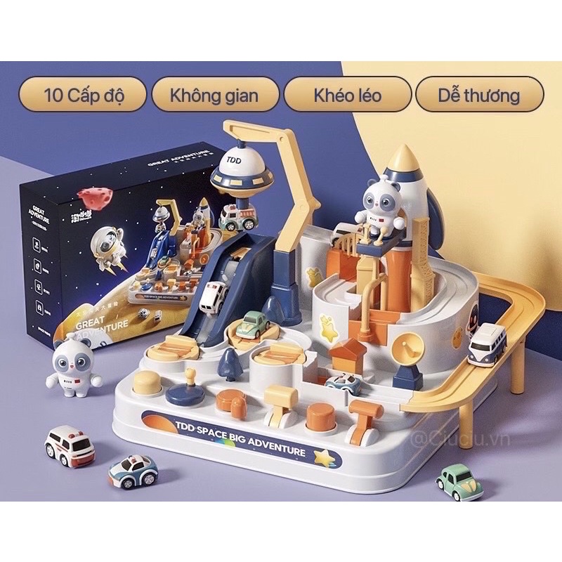 Đồ chơi mê cung tìm đường mẫu trạm vũ trụ, đồ chơi điều khiển ô tô đĩa bay về đích, đồ chơi điều khiển bằng tay cho bé