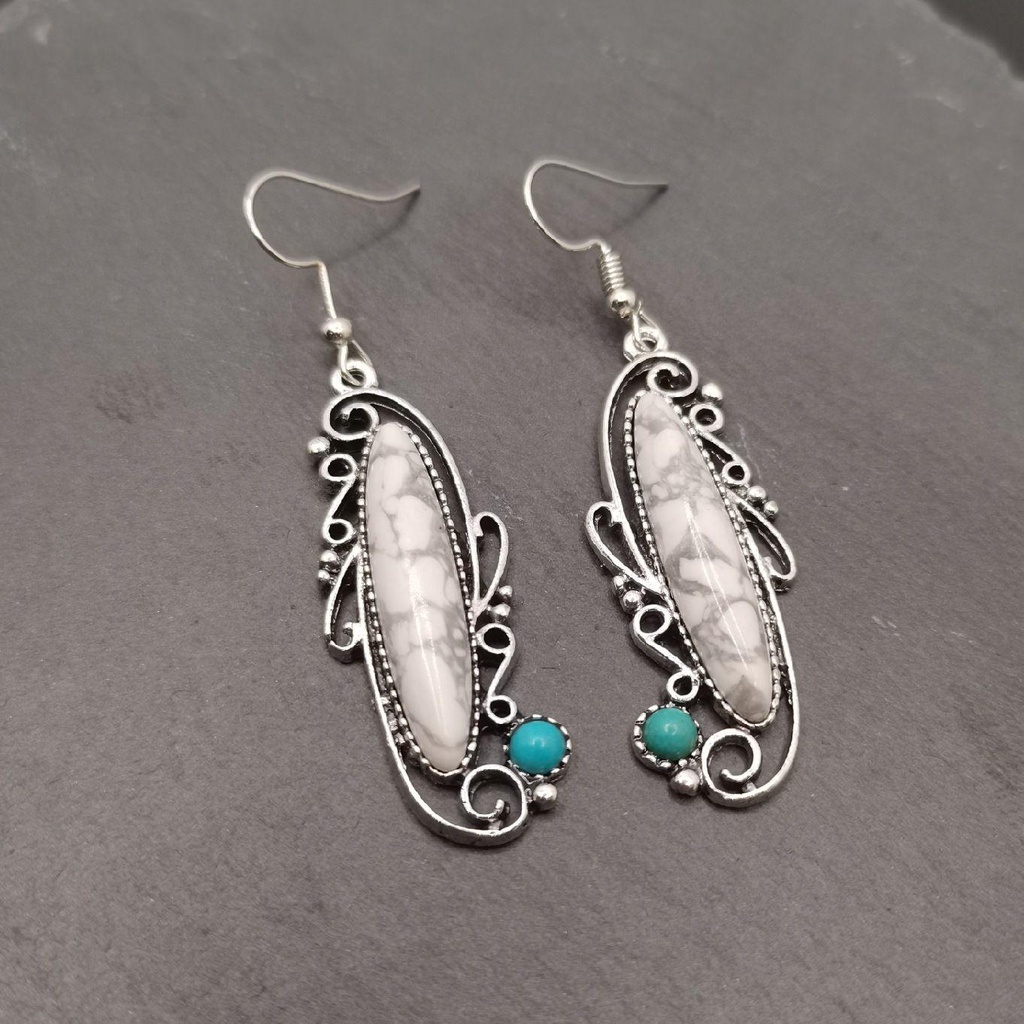 Khuyên Tai Kim Loại Phong Cách Retro