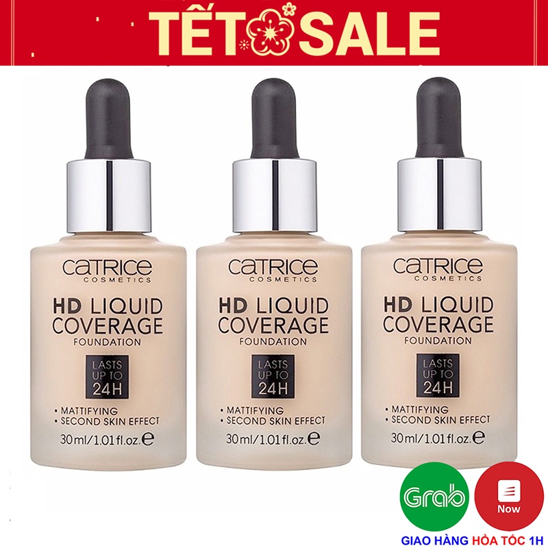 Kem nền Catrice HD Liquid Coverage Last Upto 24h 30ml