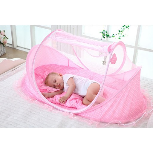 [Mã 267FMCGSALE giảm 8% đơn 500K] màn chụp tránh muỗi cho bé sơ sinh đến 2 tuổi - mùng happy baby