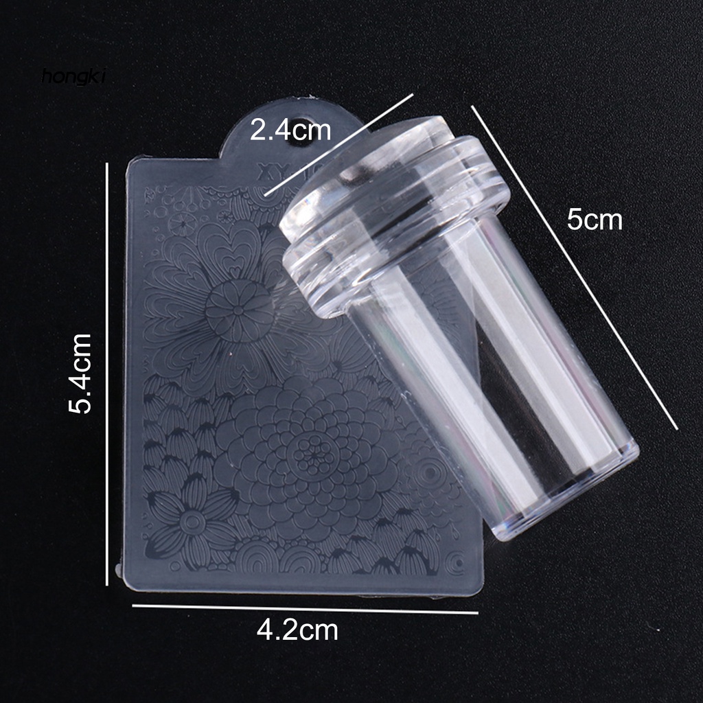 [Hàng mới về] Tem in họa tiết trang trí móng nghệ thuật mini bằng silicon đàn hồi tốt