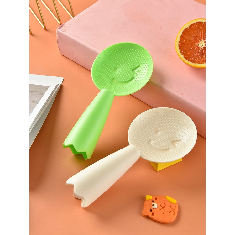 Hàng HOT Muỗng ăn cơm chịu nhiệt hình Mặt cười dễ thương không dính Xẻng Đồ nhà bếp【Tennessee052】