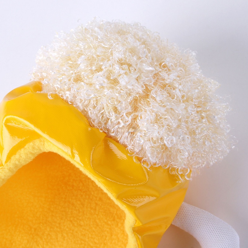 Mũ Giữ Ấm Mùa Đông Hình Ly Bia Mèo Nhỏ Cho Chó Mèo