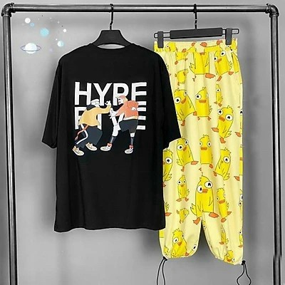 Quần Dài Nữ Ống Rộng In Vịt Vàng Chất Da Cá Mịn Có Dây Rút Gấu Co Giãn Tốt Mặc Đẹp Thoải Mái [NEW UNISEX]