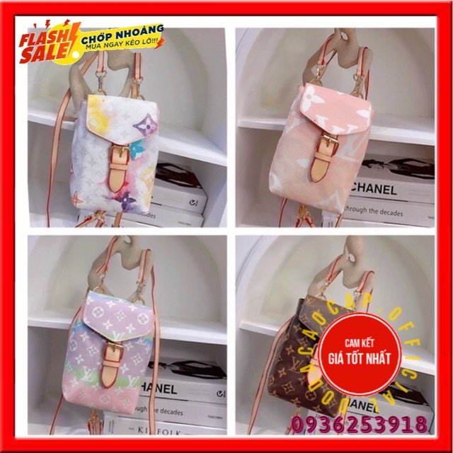 ❣️FREESHIP❣️ Balo mini thời trang đựng vừa đt in hoạ tiết lv SHOP dodacaocap tuyen si toan quoc