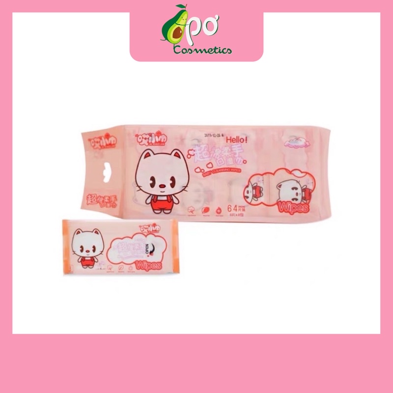 Khăn giấy ướt Mini Con Mèo ( tách lẻ )