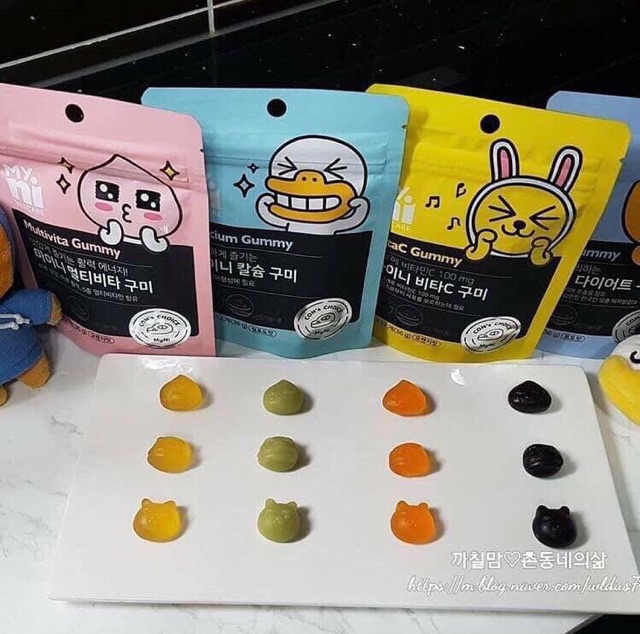 Kẹo Giảm Cân Diet Gummy Kakao Friends Đẹp Hàng Chính Hãng Hàn Quốc 👍💕💕