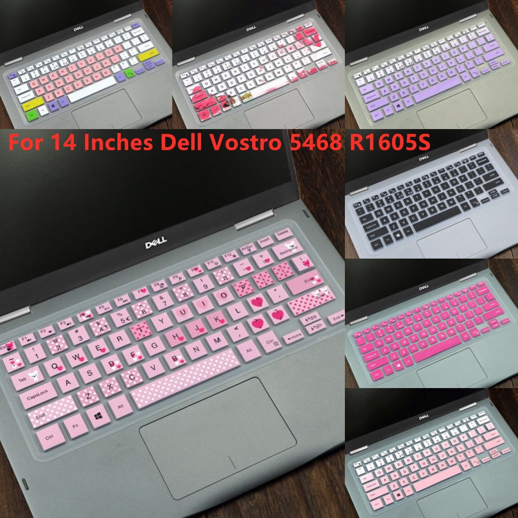 Tấm phủ bảo vệ bàn phím bằng silicon mềm siêu mỏng cho Laptop 14 Inch Dell Vostro 5468 R1605S 7000