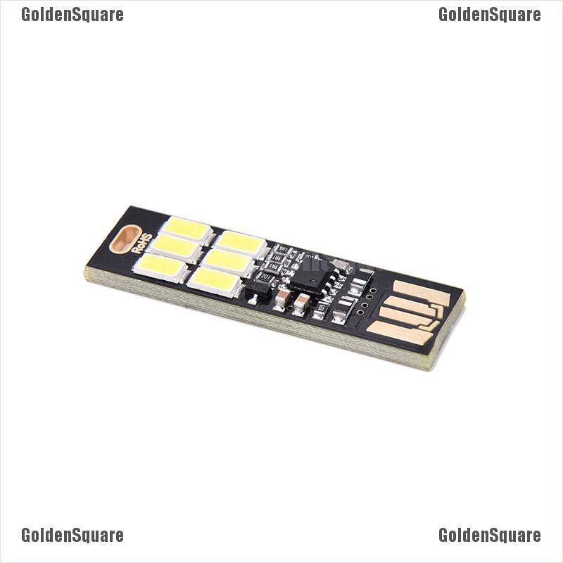 1 Bộ Nguồn usb mini 6 Đèn led Cảm Ứng Ánh Sáng Trắng Ấm / Thuần Khiết