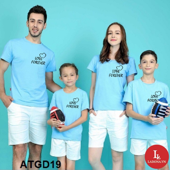 Áo Phông Gia Đình Dễ Thương MS04 (Giá 1 Áo)