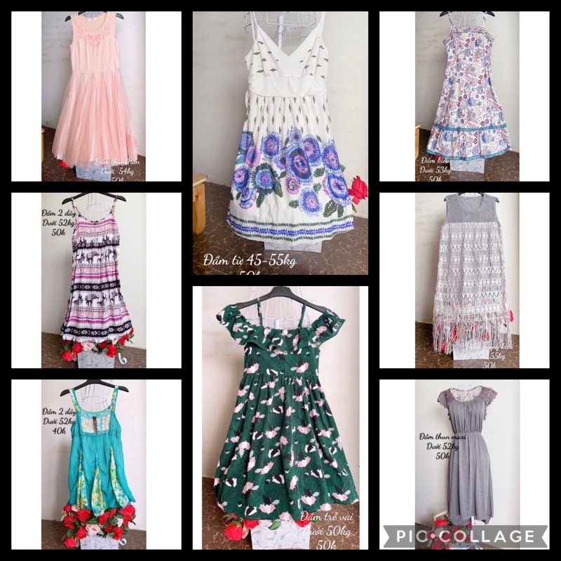 Đầm hai dây, đầm kiểu xinh