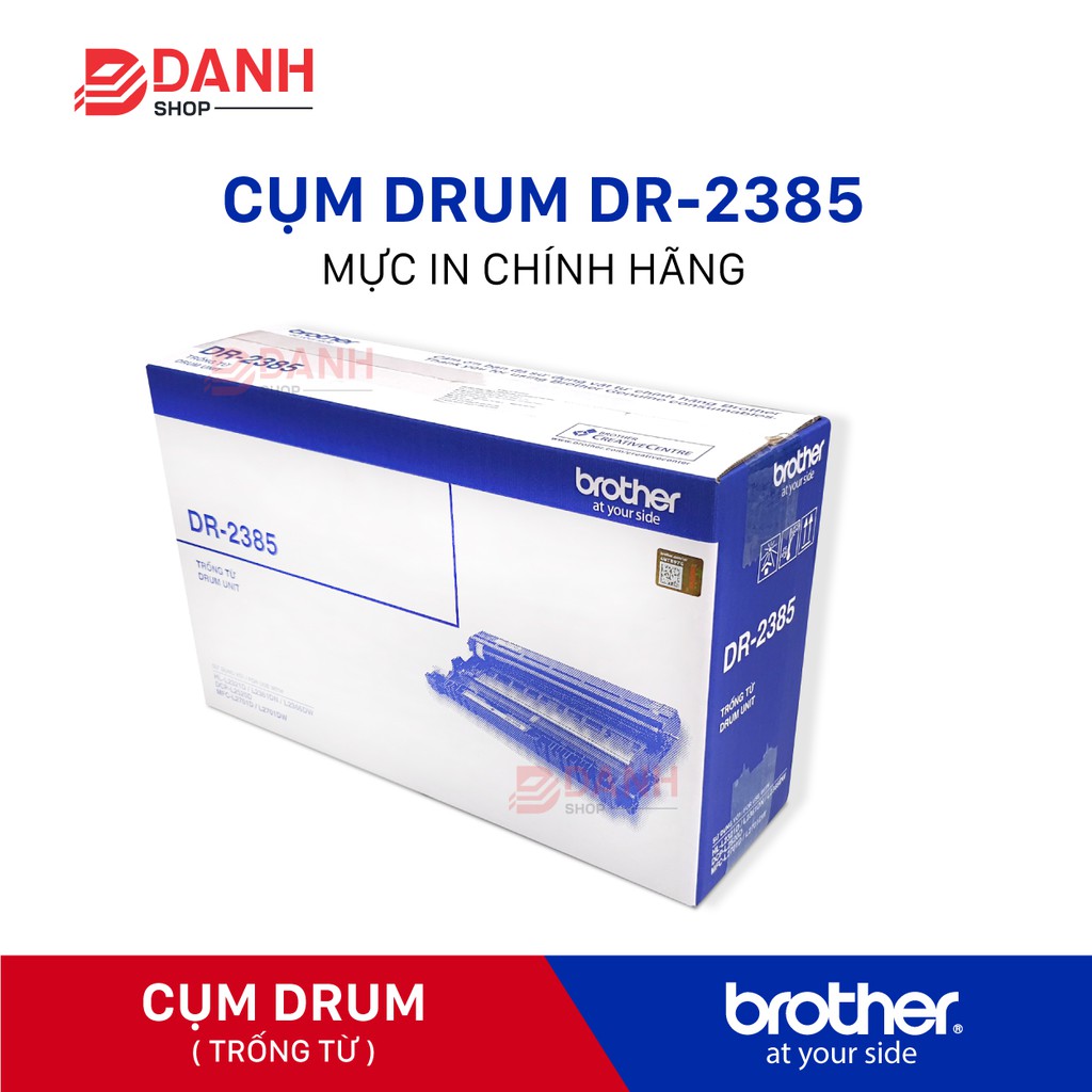 Cụm Drum Brother DR 2385 - Dùng cho máy Hl-L2361DN, HL-L2321D, HL-L2366DW, MFC-L2701D, MFC-L2701DW HÀNG CHÍNH HÃNG