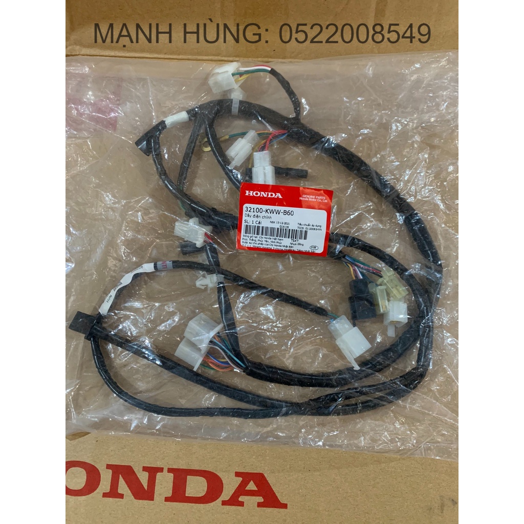 Dây điện chính - dây điện đồng hồ HONDA WAVE S110, RS110, RSX110 năm 2009-2010. (32100KWWB60)