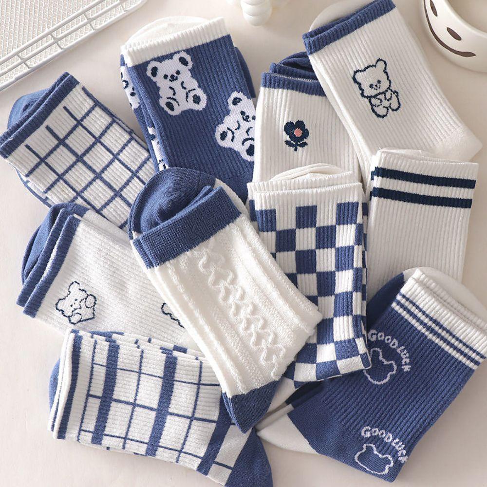 26EDIE Đôi Vớ Cotton HọA TiếT HìNh Chú GấU Dễ Thương ThờI Trang Cho Nữ