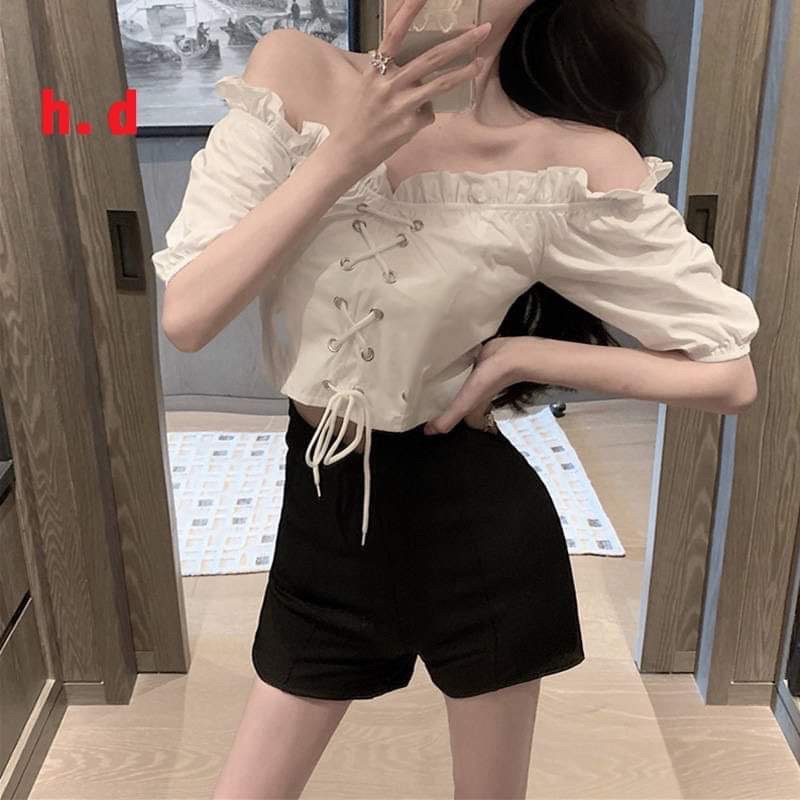 [ Mã WASTAPR giảm 10K đơn 50K] Áo croptop ôze trễ vai HĐ12 | BigBuy360 - bigbuy360.vn