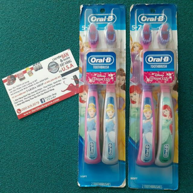 BÀN CHẢI MỀM BÉ Oral-B Kid's Manual Toothbrush featuring Disney's Princess Characters - CHO BÉ 5 -7 TUỔI