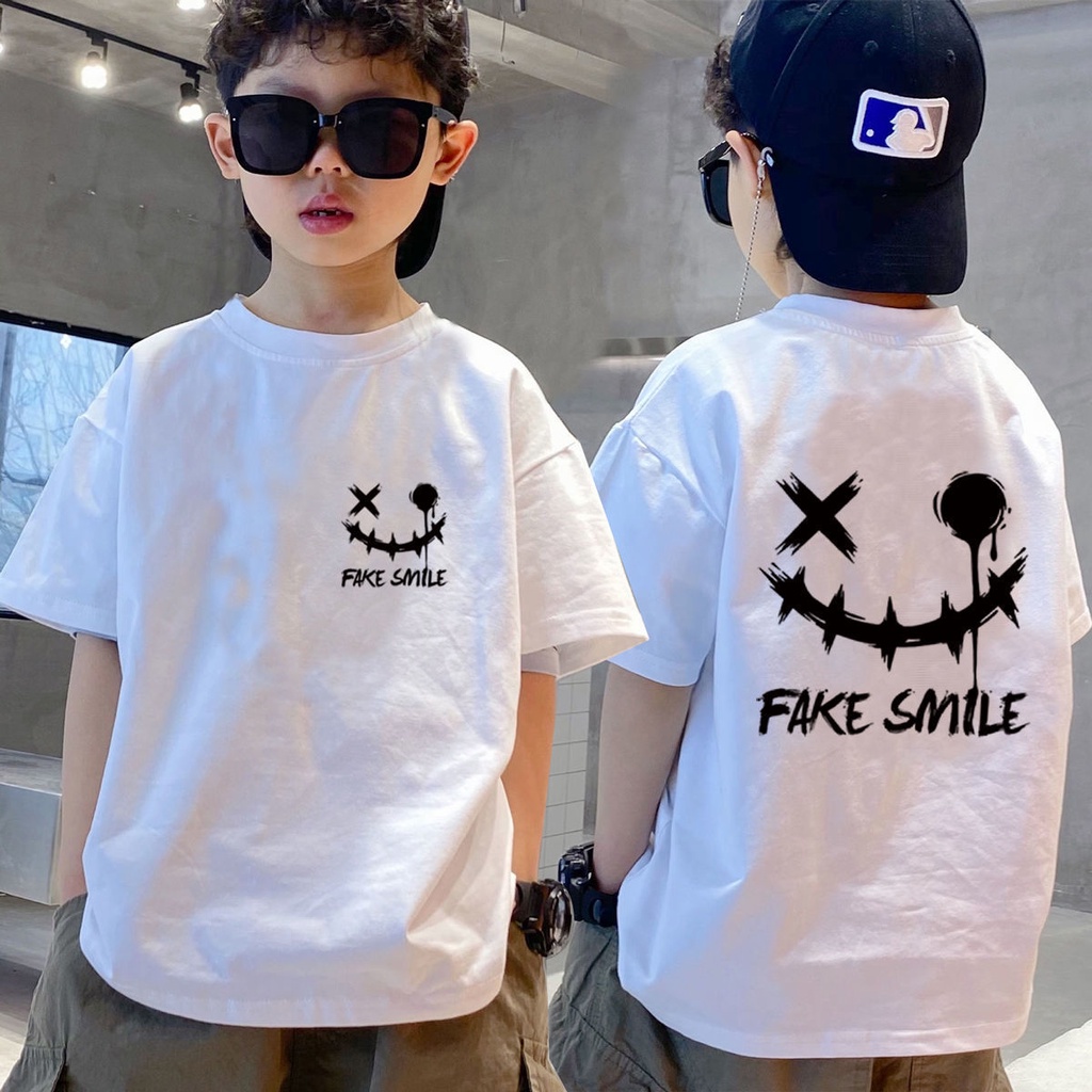 Áo Thun Cotton Tay Ngắn Dáng Rộng Thời Trang Mới Dành Cho Bé Trai