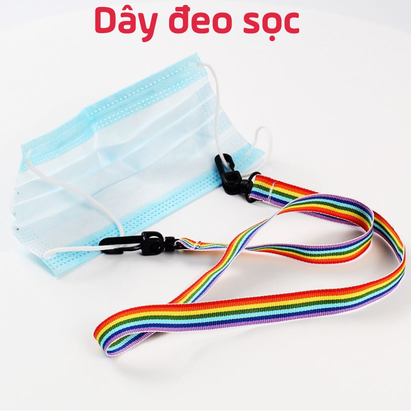 Dây đeo khẩu trang Hàn Quốc nhiều màu sọc cá tính