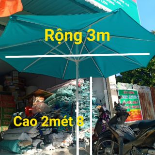 RẺ NHẤT TOÀN QUỐC_ DÙ CHÍNH TÂM 3 MÉT CHO QUÁN CÀ PHÊ LỚN Không đế