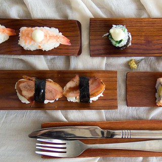 Đĩa Gỗ Đựng sushi/Đồ Ăn Vặt/sushi Tiện Dụng