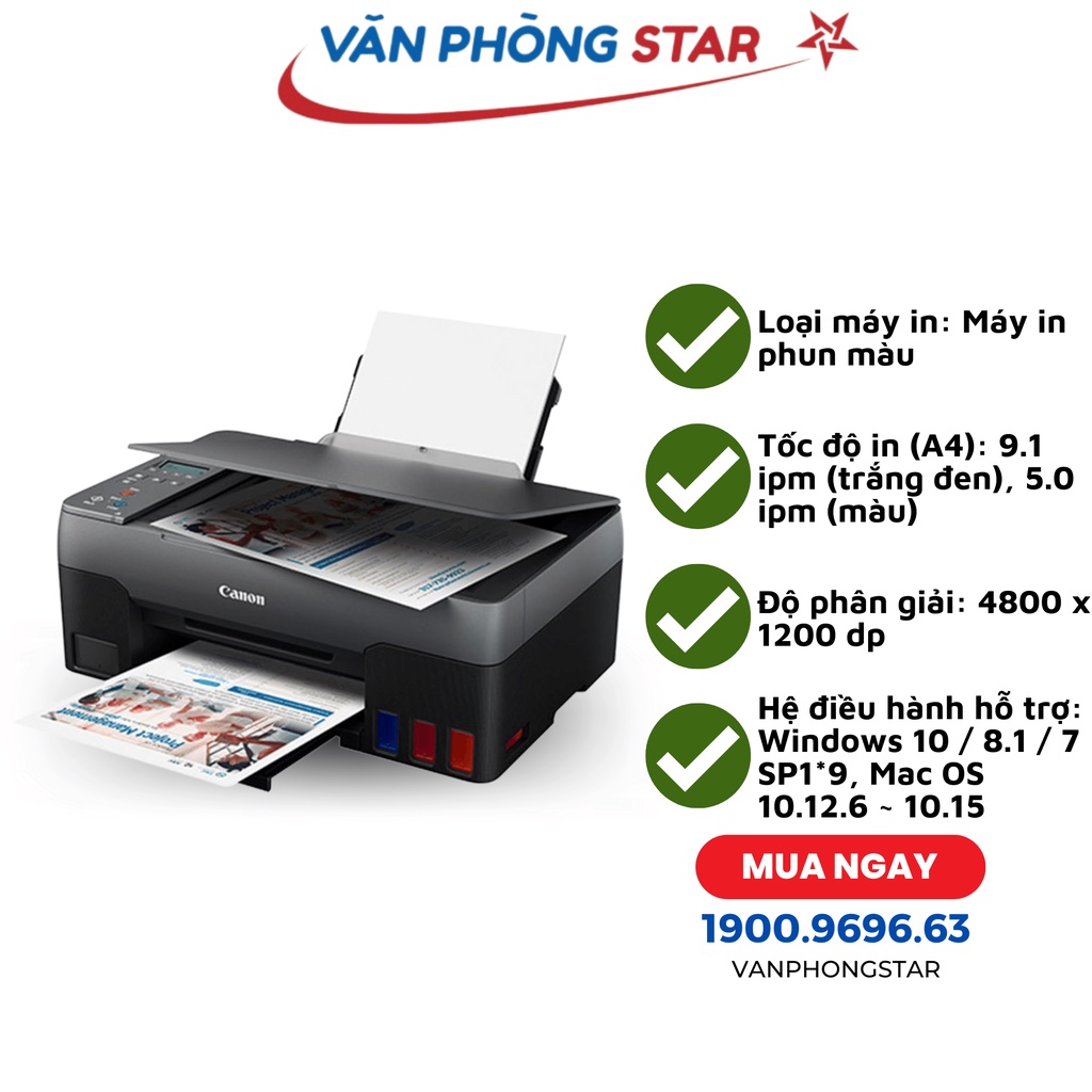 Máy in Canon PIXMA G2020 (In phun màu - đa chức năng)