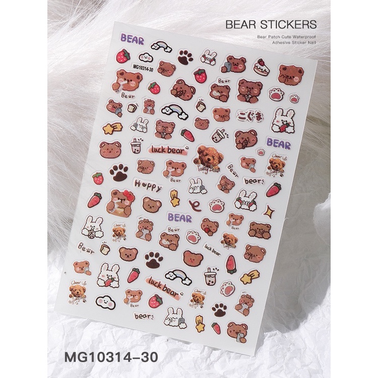Sticker dán móng gấu MG10314-30