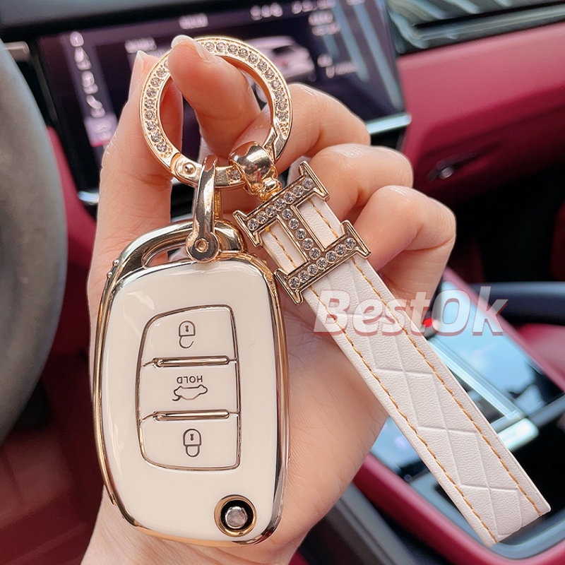 Vỏ Chìa Khóa Điều Khiển Từ Xa 3 Nút Cho HYUNDAI ix45 Santa Fe HYUNDAI Accent Tucson ix35