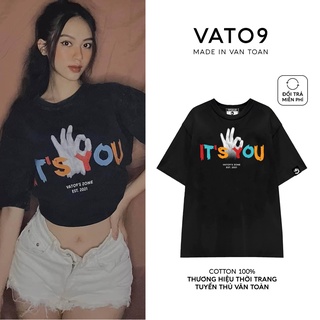 Áo thun unisex, áo phông văn toàn vato9's zone it's you basic tay lỡ form rộng - tặng chữ ký tươi