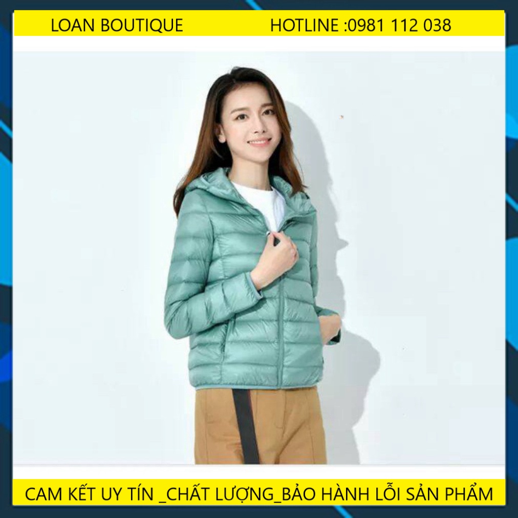 💖FREESHIP💖 áo khoác phao lông vũ siêu nhẹ nữ