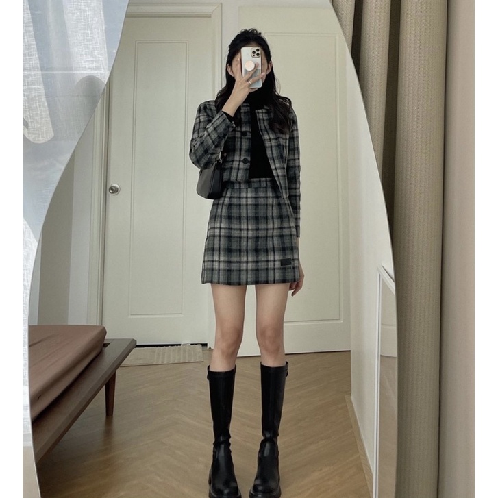 (ảnh thật) SET DẠ ULZZANG KÈM CHÂN VÁYSET CHÂN VÁY DẠ ĐÓN TẾT (ẢNH THẬT VIDEO CHÈN TÊN SHOP)
