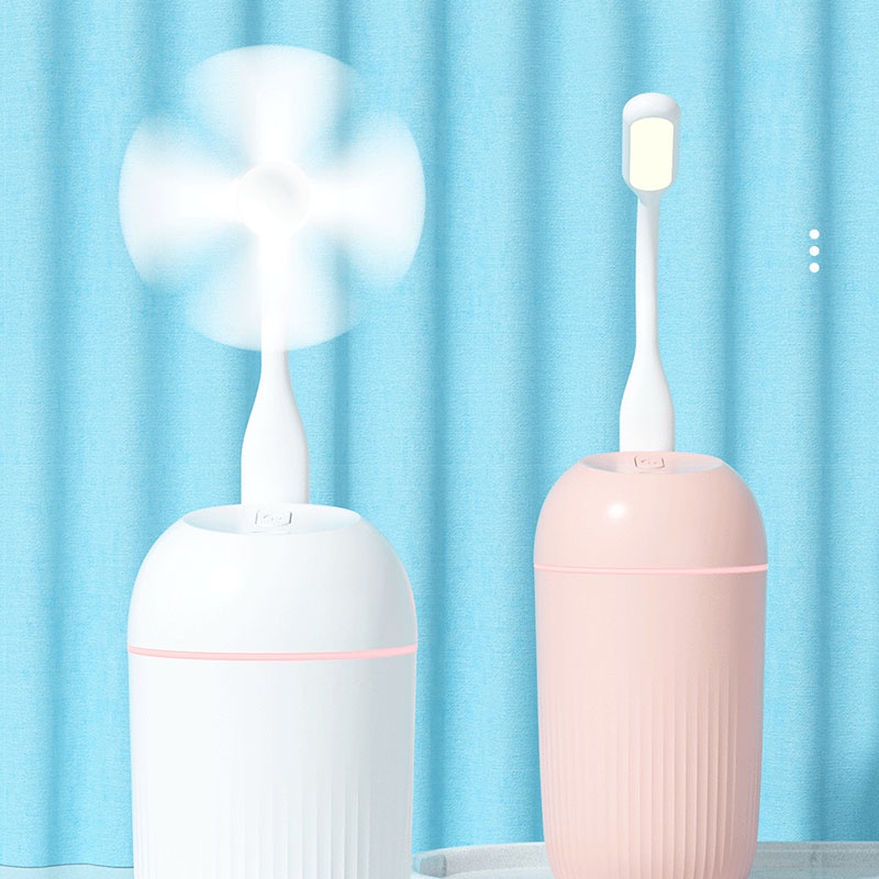 Máy Tạo Độ Ẩm Không Khí Siêu Âm Mini 420Ml Sạc USB Cho Phòng Ngủ / Văn Phòng / Xe Hơi