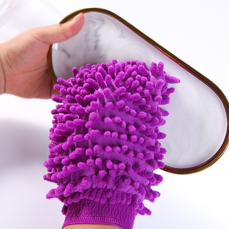 1 Găng Tay Vệ Sinh Xe Hơi / Nhà Bếp / Phòng Tắm Chống Nước Chất Liệu Dày Dặn Màu Sắc Ngẫu Nhiên