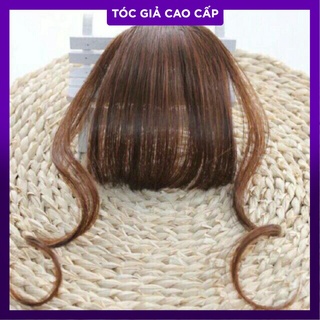 Tóc mái thưa pas xoăn hình thật