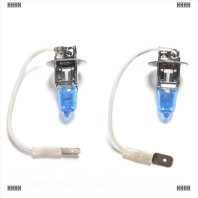 Set 2 Bóng Đèn Halogen H3 100w 12v Siêu Sáng Cho Xe Hơi