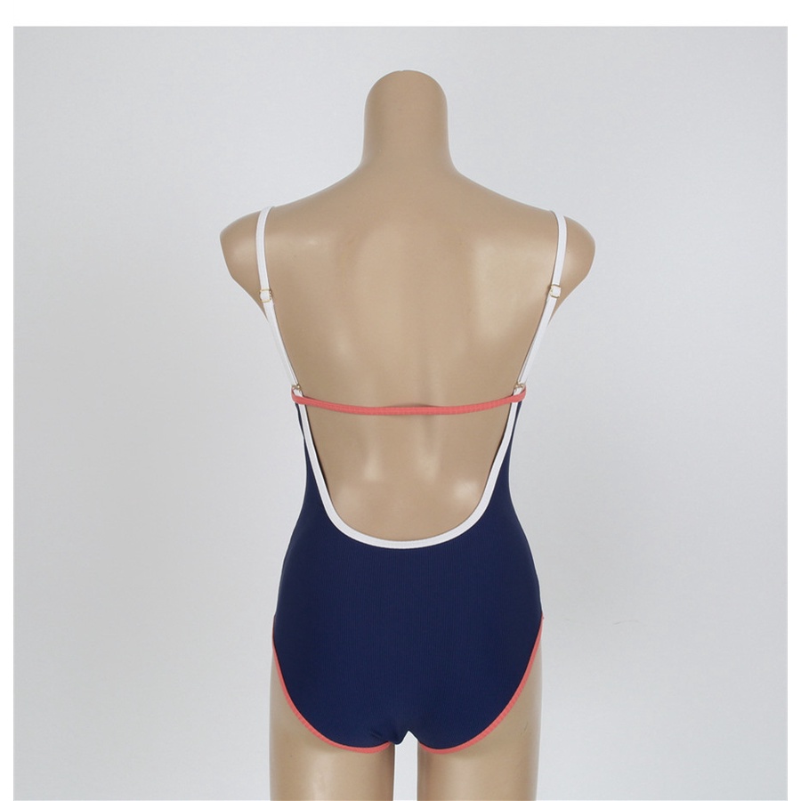 Bộ đồ bơi nữ liền mảnh thun lạnh cao cấp phối màu trẻ trung