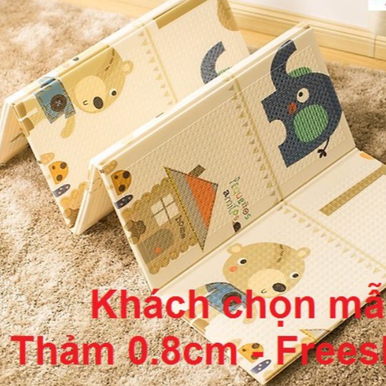 [Xả Kho]Thảm Xốp Gấp Gọn 2 XPE Hàn Quốc Cho Bé Tập Bò Chống Ngã Hình Ngẫu N