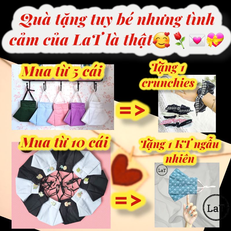 Khẩu trang vải 3D - LaT - 3 Lớp Chống bụi Kháng khuẩn - Trắng Đen,  Phối Đồ Xinh Xắn, đáng yêu, cute, tái sử dụng