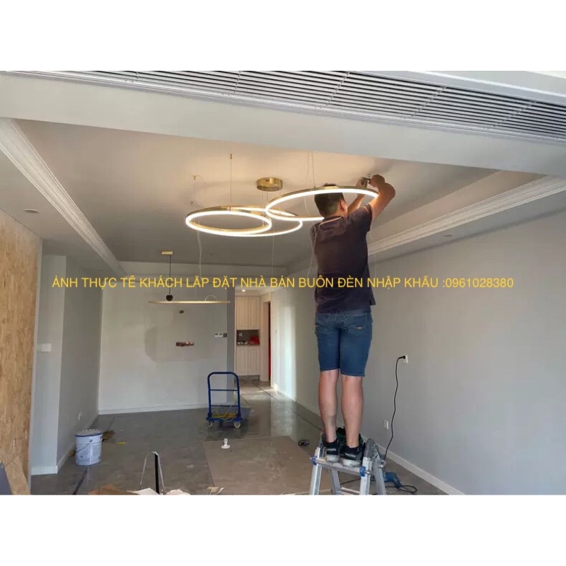 Đèn Thả Treo Trần HAPOVA ASSI 2960 kích thước 80-60-40-20cm 4 vòng