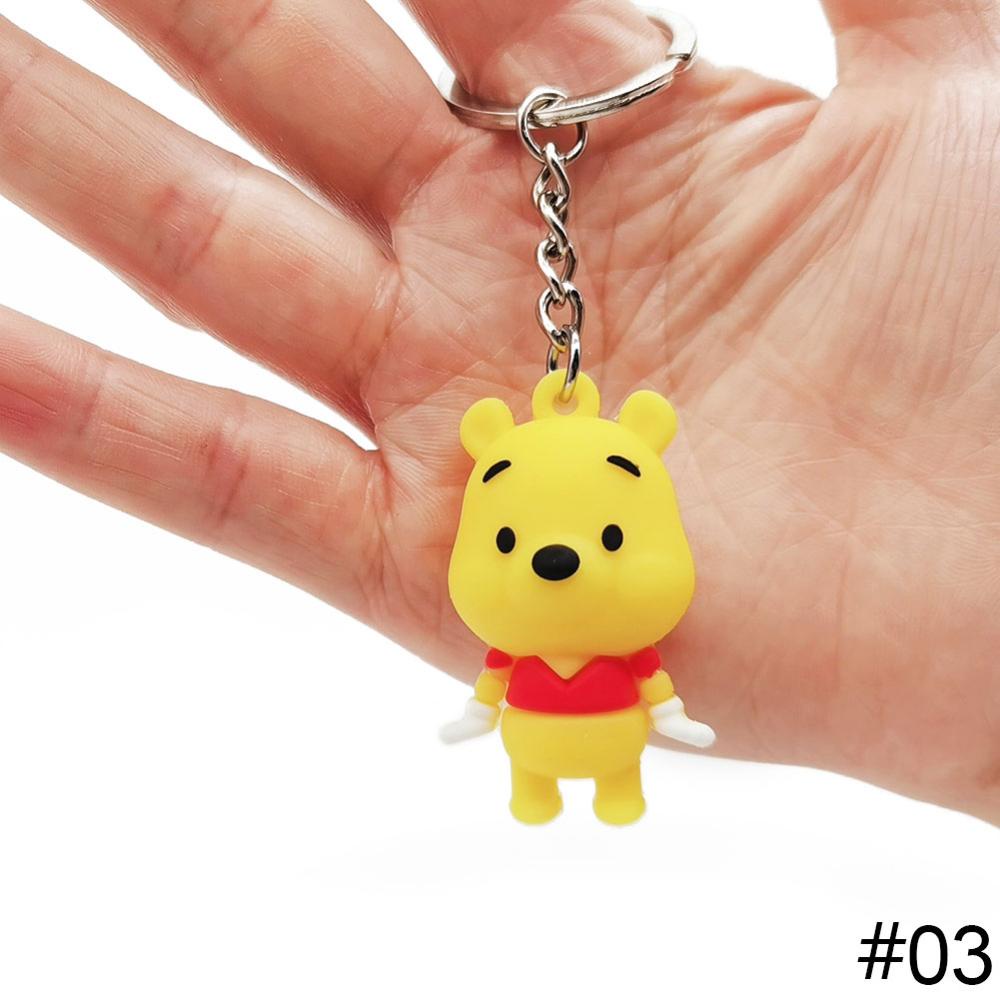 Móc Khóa PVC Hình Quái Vật Hoạt Hình Dễ Thương L3N5