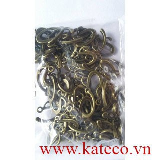 [Hàng đẹp]  A1920V Chữ hoa 13mm Màu đồng 50 gram/bịch