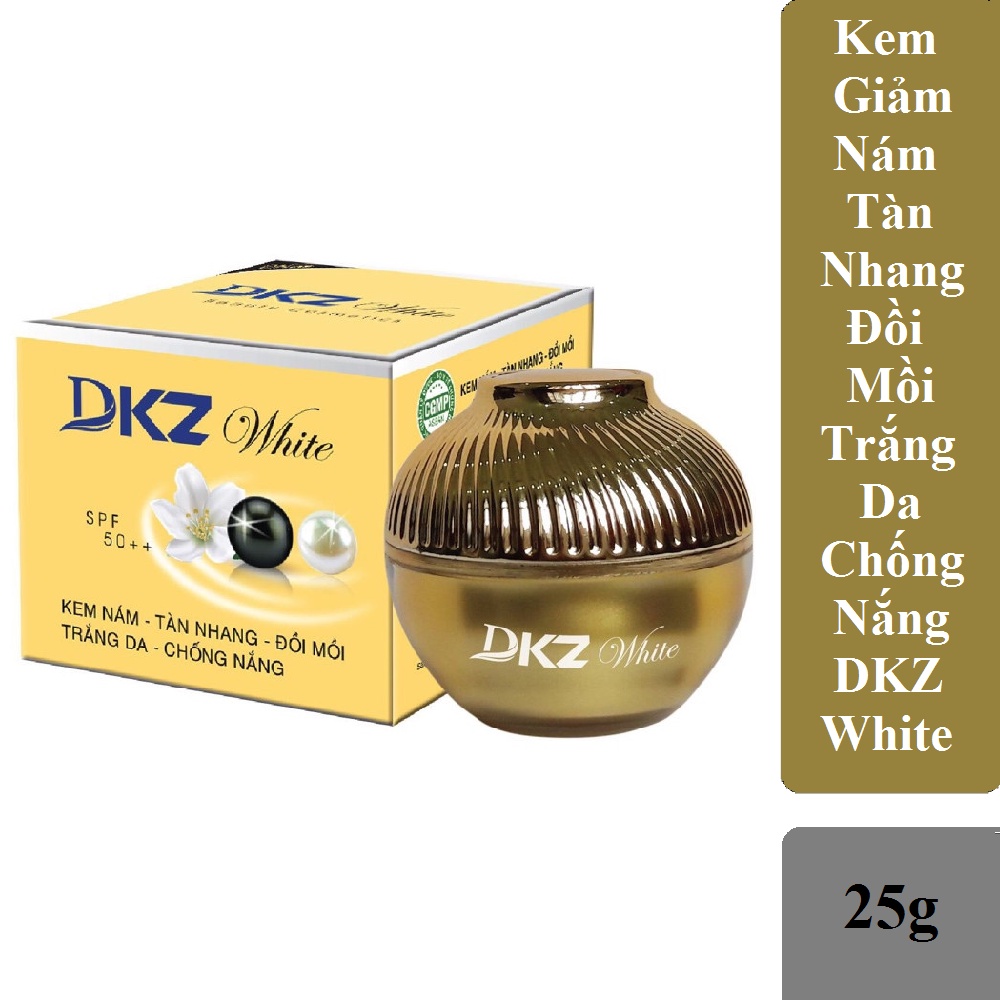 Kem DKZ White Nám - Tàn Nhang - Đồi Mồi - Trắng Da - Chống Nắng 12g/25g/35g