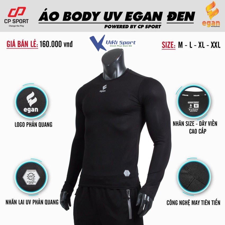 Áo Giữ Nhiệt, Áo Chống Nắng Tia UV Chính Hãng Egan - ViKi Sport