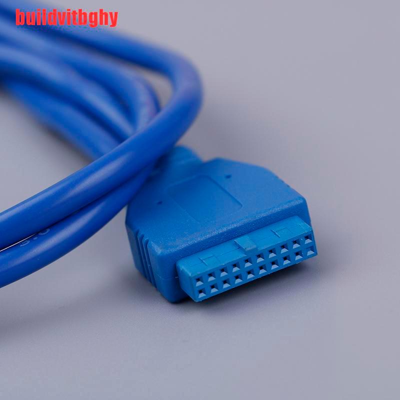 {buildvitbghy}2 ports USB 3.0 Back Panel Expansion Bracket to 20-Pin Header Cable Motherboard IHL
