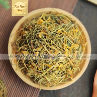 Hoa kim ngân khô, vàng, đẹp 100g ( Trà kim ngân hoa sấy khô ) - Chợ Thảo Dược Việt