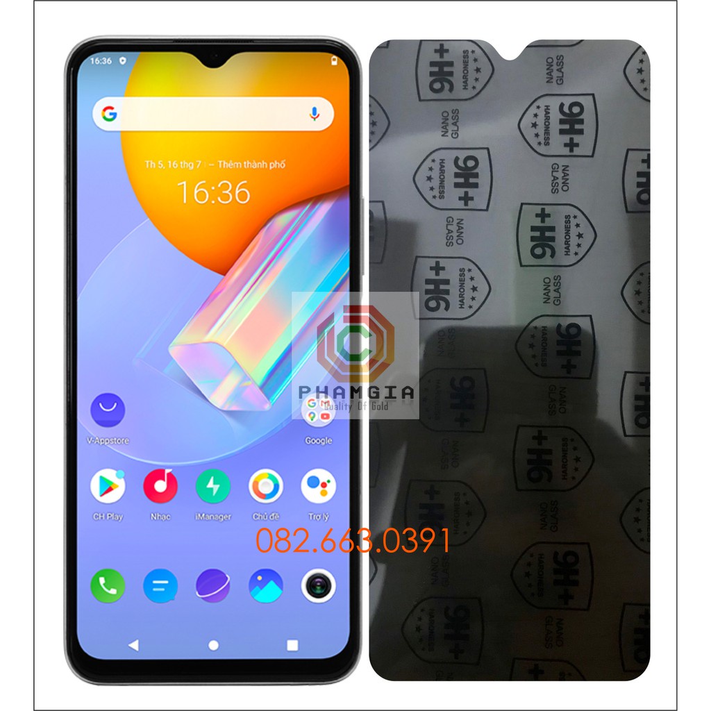 Cường lực chống nhìn trộm Vivo Y51 / Y72 2020 dẻo nano