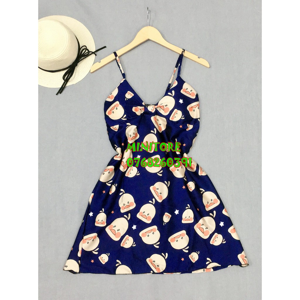 [DƯỚI 60KG] ĐẦM SATIN VỊT CON DỄ THƯƠNG CÓ MÚT, SATIN XỊN MẶC RẤT MÁT - XƯỞNG NHÀ TỰ MAY - Đầm Satin vịt con