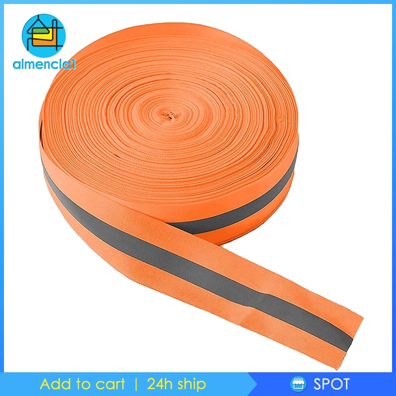 [ALMENCLA1] 1'' High Intensity Premium Reflective Tape Adhesive High Visibility Conspicuity Tape Outdoor Safety Outdoor Sports Clothes Tool