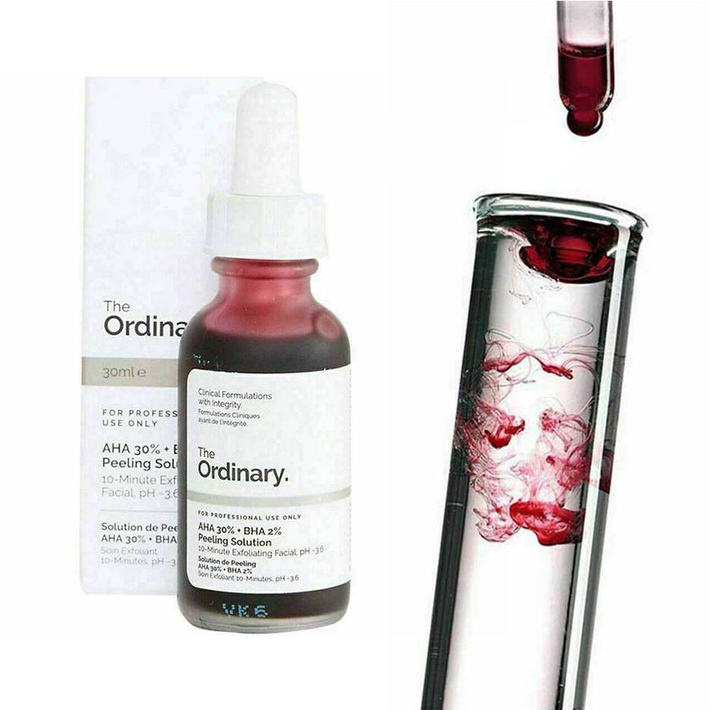 The Ordinary 30% AHA Salicylic Acid Essence Exfoliating Peel Closed Mouth Brush Body Acne Marks